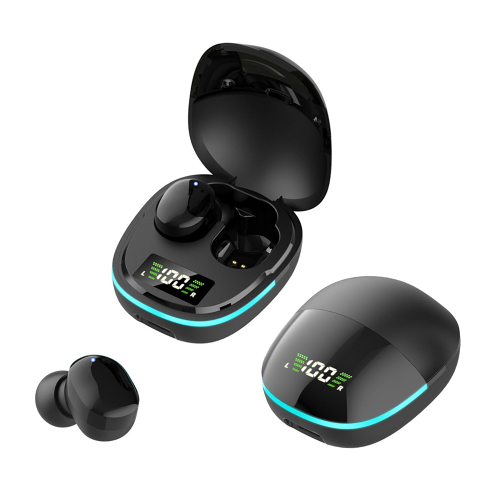 G9S Bluetooth 5.1 Wireless Earphones Digital Display TWS Touch Waterproof Music Gaming Headsets with LED Breathing Light G9S Bluetooth 5.1 Wireless Earphones Digital Display TWS Touch Waterproof Music Gaming Headsets with LED Breathing Light